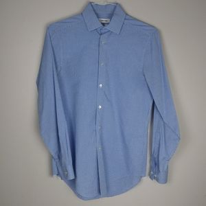 Calvin Klein Performance non-iron Slim Fit Blue